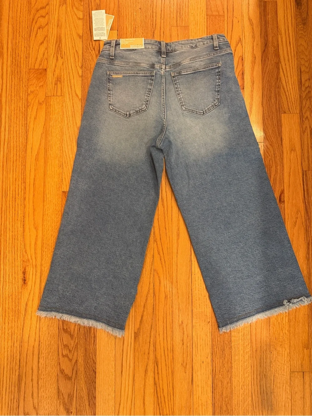 Michael Kora NWT Selma Crop Wide Leg Jeans - 8